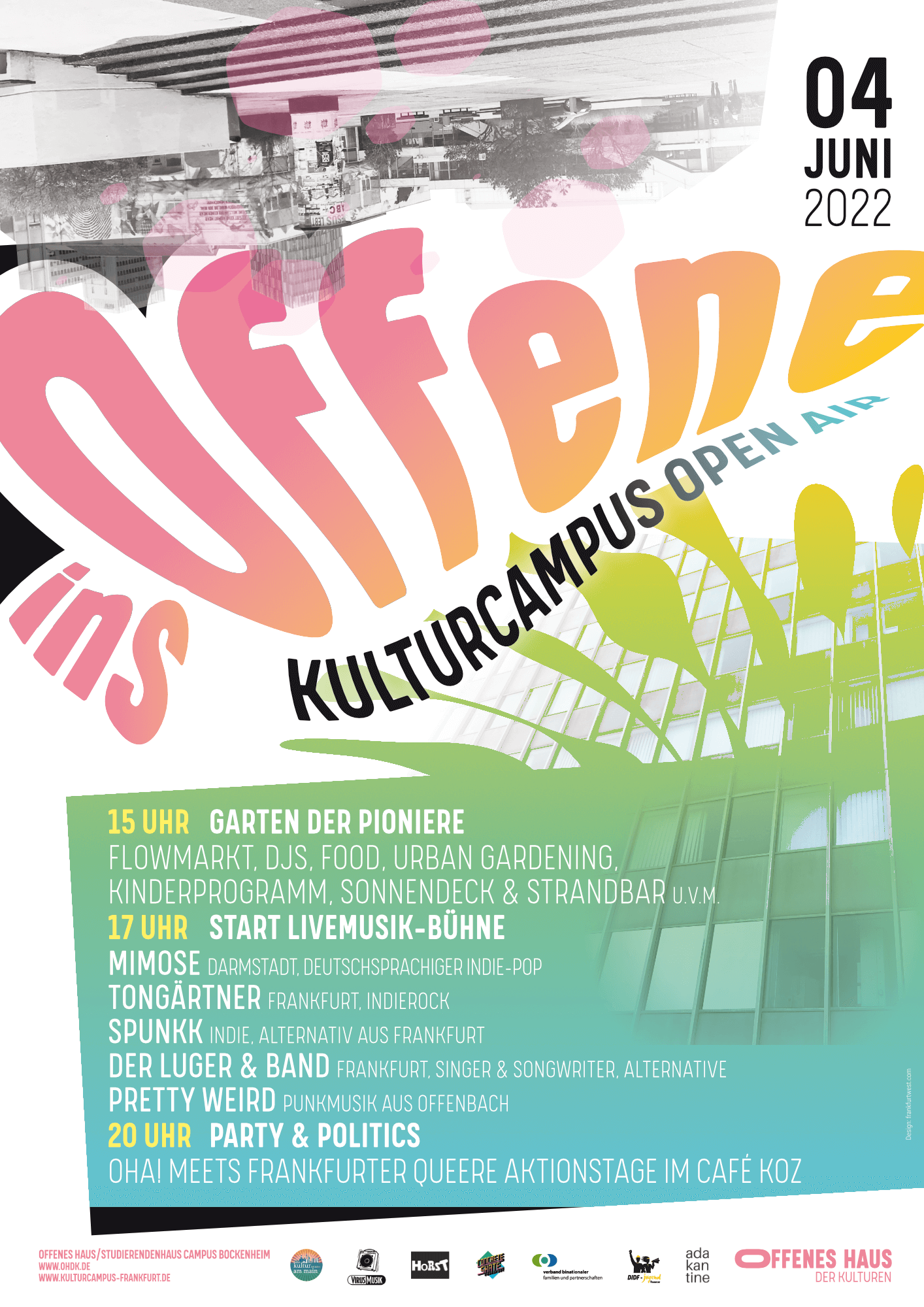 Offenes-Haus: Ins Offene Kulturcampus Open Air - Plakat