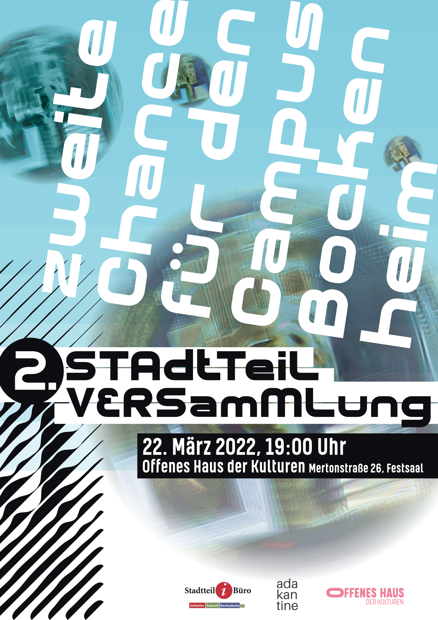 Offenes-Haus: 2. Stadtteilversammlung Plakat