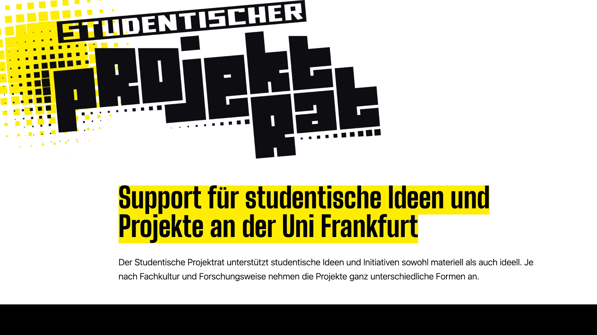 Studentischer Projektrat