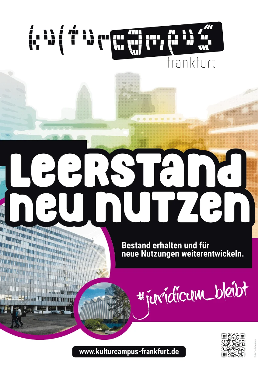 Kulturcampus Frankfurt: Kampagne: Plakat Leerstand neu nutzen
